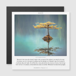 Psalm 1:1-3 WELVAART SCRIPIX magnetische kaart Uitnodiging