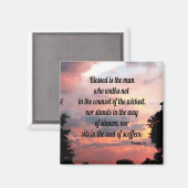 Psalm 1:1 magneet (Voorkant / Achterkant)