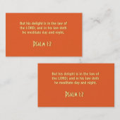 Psalm 1:2-Visitekaartjes Visitekaartje (Voorkant / Achterkant)