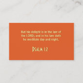 Psalm 1:2-Visitekaartjes Visitekaartje (Achterkant)
