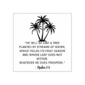 Psalm 1:3 Palmboom Rubberstempel (Afrduk)