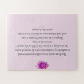Psalm 1, Bless the One not, Pink Flower Legpuzzel (Horizontaal)