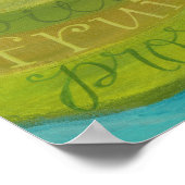 Psalm 1 - Boom beplant door rivieren van waterafdr Poster (Hoek)