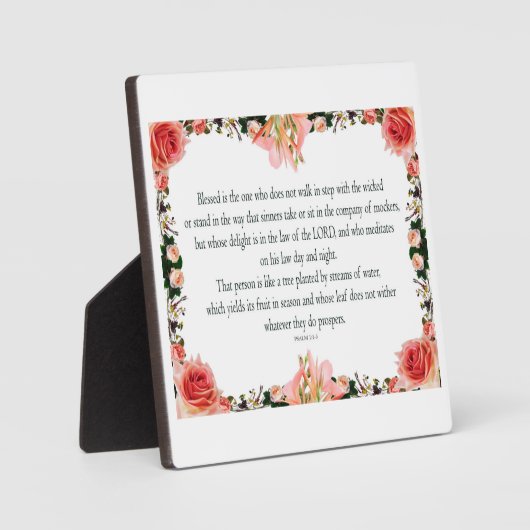 Psalm 1, dag en nacht van de wet, oogst zijn fruit fotoplaat (Voorkant)