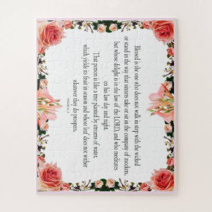 Psalm 1, dag en nacht van de wet, oogst zijn fruit legpuzzel