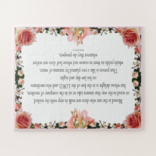 Psalm 1, dag en nacht van de wet, oogst zijn fruit legpuzzel (Horizontaal)