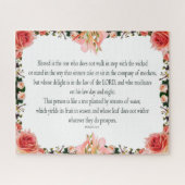 Psalm 1, dag en nacht van de wet, oogst zijn fruit legpuzzel (Horizontaal)