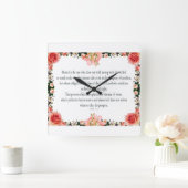 Psalm 1, dag en nacht van de wet, oogst zijn fruit vierkante klok (Huis)