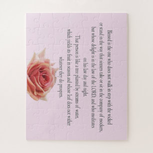 Psalm 1, dag en nacht, waterstromen, legpuzzel