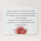 Psalm 1, dag en nacht, waterstromen, legpuzzel (Horizontaal)