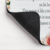 Psalm 1, dag en nacht, waterstromen, muismat (Hoek)