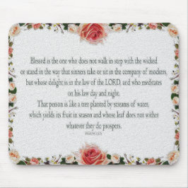 Psalm 1, dag en nacht, waterstromen, muismat