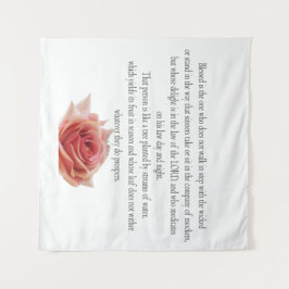 Psalm 1, dag en nacht, waterstromen, wandkleed