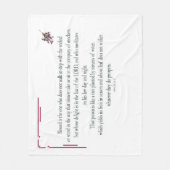 Psalm 1: De weg van de rechtvaardige Fleece Deken (Voorkant)