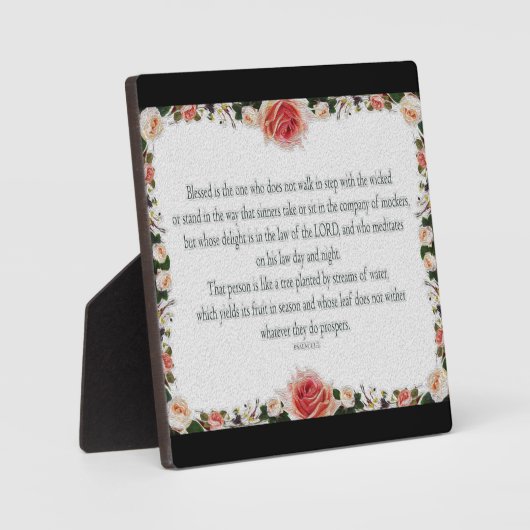 Psalm 1: De weg van de rechtvaardige Fotoplaat (Voorkant)