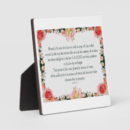 Psalm 1: De weg van de rechtvaardige Fotoplaat