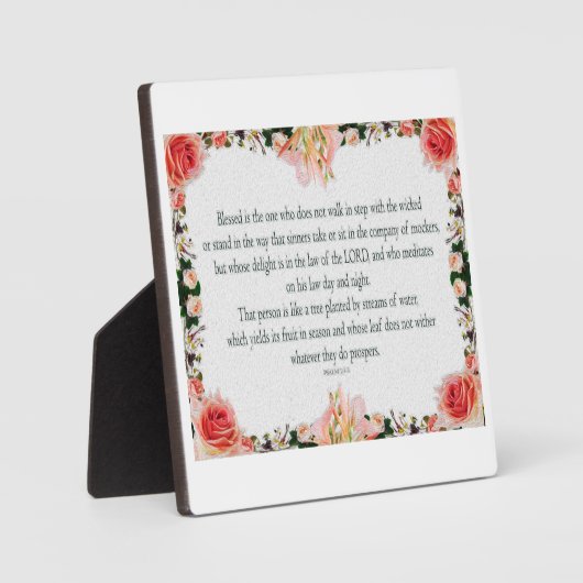 Psalm 1: De weg van de rechtvaardige Fotoplaat (Voorkant)