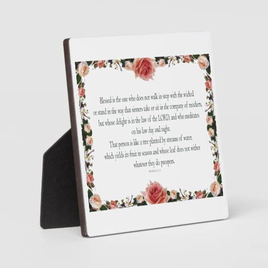 Psalm 1: De weg van de rechtvaardige Fotoplaat (Voorkant)