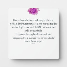 Psalm 1: De weg van de rechtvaardige Fotoplaat