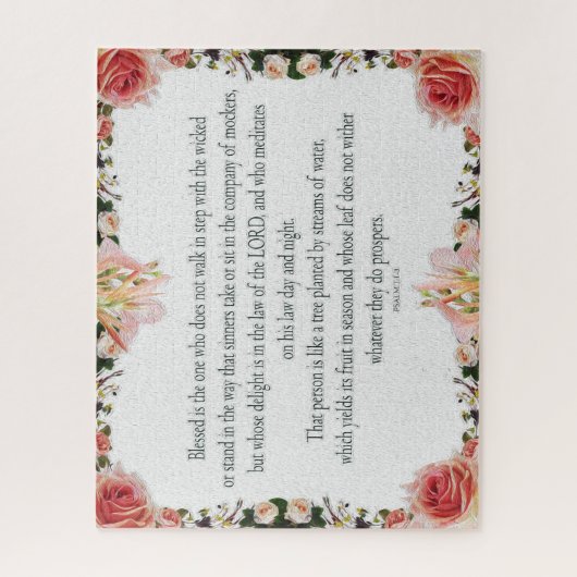 Psalm 1: De weg van de rechtvaardige Legpuzzel (Verticaal)