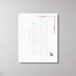 PSALM 1, does not walk in step with the wicked Canvas Afdruk