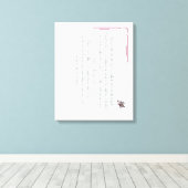 PSALM 1, does not walk in step with the wicked Canvas Afdruk (Insitu (Houten vloer))