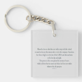 Psalm 1, does not walk in step with the wicked sleutelhanger