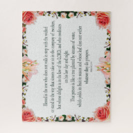 Psalm 1, Floral Borders, Oil, Blessed is the one; Legpuzzel