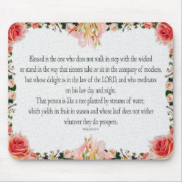 Psalm 1, Floral Borders, Oil, Blessed is the one; Muismat