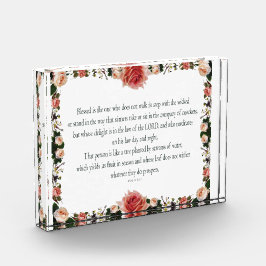 Psalm 1, Flower borders Colorful Fotoblokken