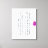 Psalm 1, Flower, Canvas Afdruk (Voorkant)