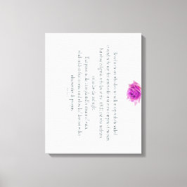 Psalm 1, Flower, Canvas Afdruk