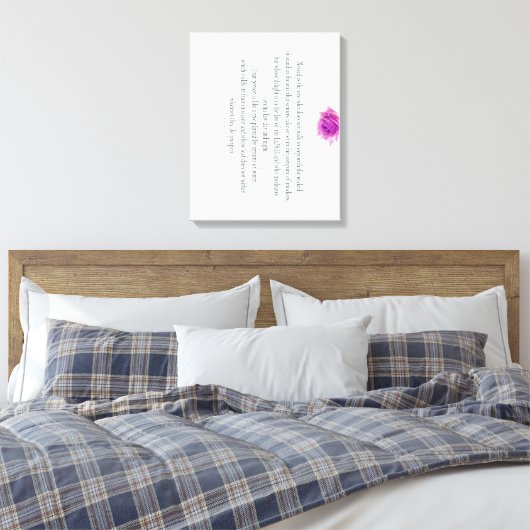 Psalm 1, Flower, Canvas Afdruk (Insitu (Slaapkamer))