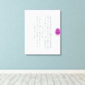 Psalm 1, Flower, Canvas Afdruk (Insitu (Houten vloer))