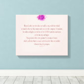 Psalm 1, Flower, Canvas Afdruk (Insitu (Houten vloer))