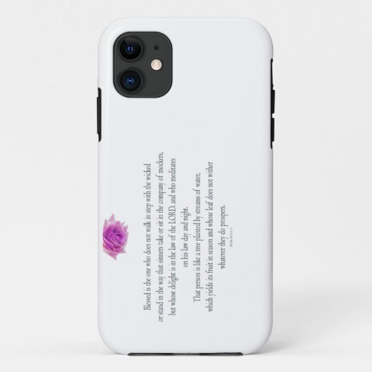 Psalm 1, Flower, Case-Mate iPhone Case (Achterkant)