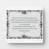 Psalm 1, geen stap voorwaarts, olie zwart-wit, fotoplaat (Voorkant)