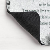 Psalm 1, geen stap voorwaarts, olie zwart-wit, muismat (Hoek)