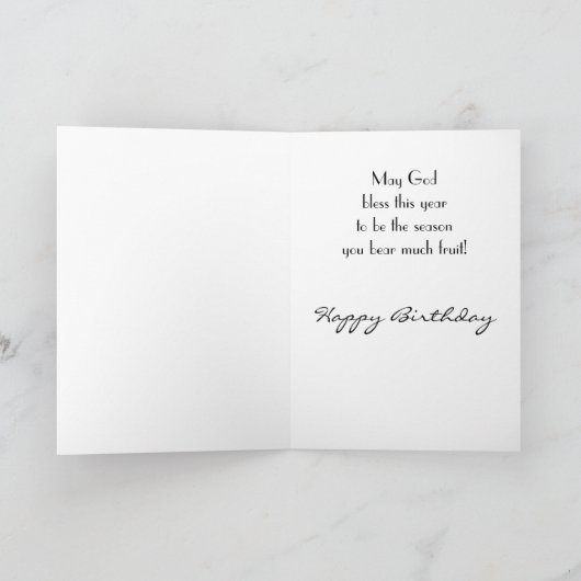 Psalm 1: Gelukkige verjaardag Kaart (Binnen)