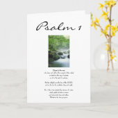 Psalm 1: Gelukkige verjaardag Kaart (Gele Bloem)