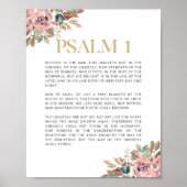 Psalm 1 Gezegend is het man Poster (Voorkant)