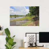 Psalm 1 het Poster van de Manuscript (horizontaal (Thuiskantoor)