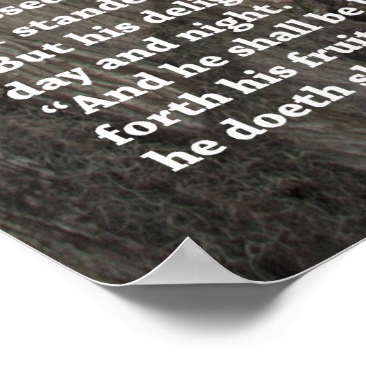 Psalm 1 het Poster van de Manuscript, Versie B (Hoek)