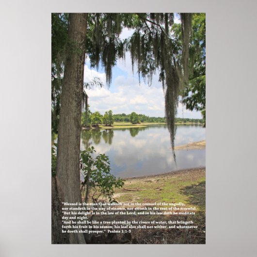 Psalm 1 het Poster van de Manuscript, Versie B (Voorkant)