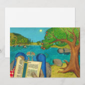 Psalm 1 in Hebreeuwse Bijbel Joodse Christelijke s (Voorkant / Achterkant)