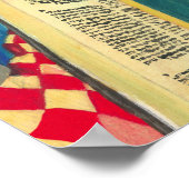 Psalm 1 in Hebreeuwse Bijbel Joodse Christelijke s Poster (Hoek)