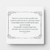 Psalm 1 Kunst - Gezegende Rechtvaardige met Bloemo Fotoplaat (Voorkant)