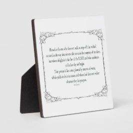 Psalm 1 Kunst - Gezegende Rechtvaardige met Bloemo Fotoplaat