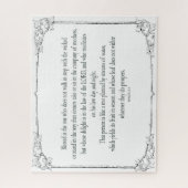 Psalm 1 Kunst - Gezegende Rechtvaardige met Bloemo Legpuzzel (Verticaal)