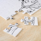 Psalm 1 Kunst - Gezegende Rechtvaardige met Bloemo Legpuzzel (Zijkant)